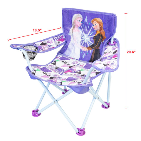 Disney Frozen Fold 'N Go chair open frame ready for outdoor adventure.