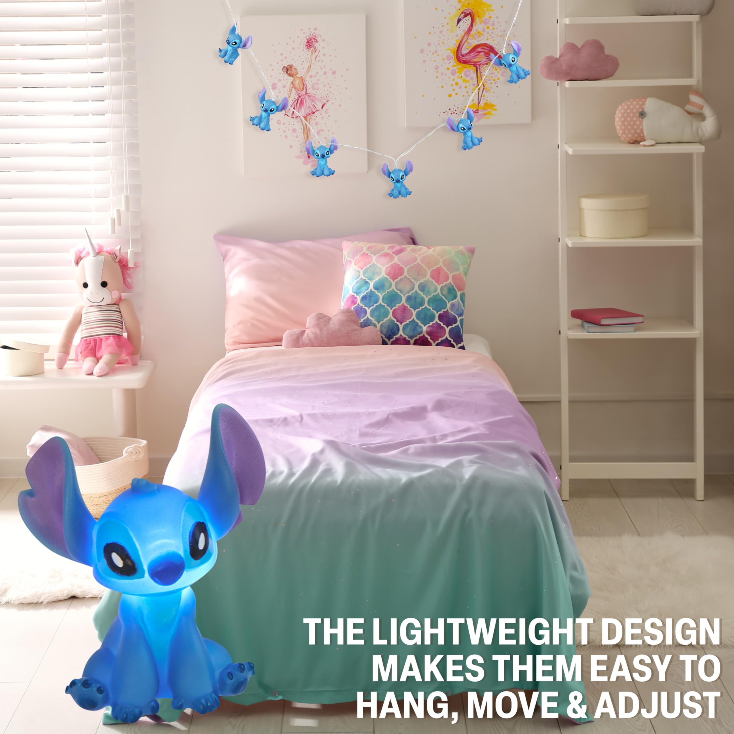 Low-voltage LEDs and flame-retardant wiring designed for indoor use.