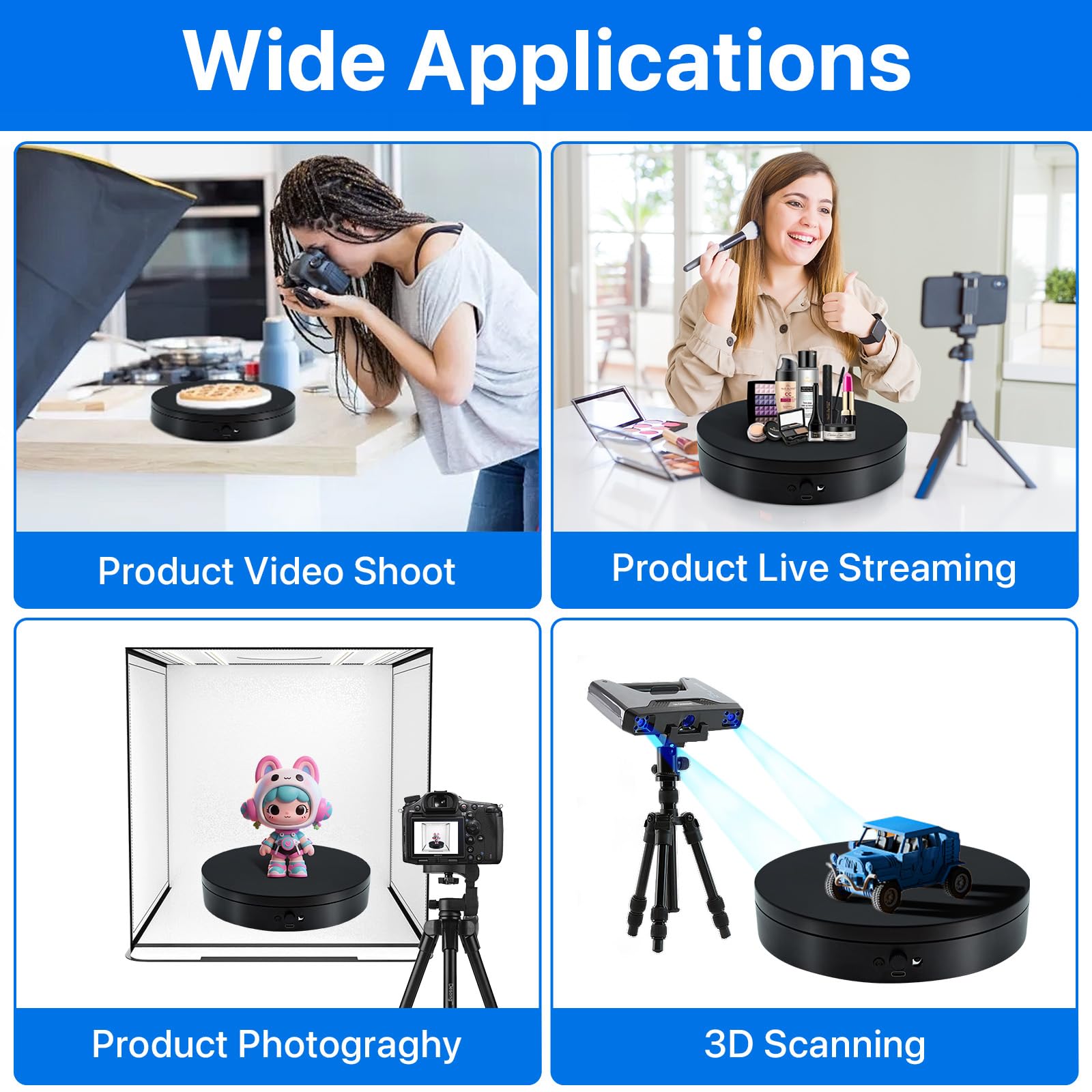 Disogafil photography setup delivers quiet, stable spins for professional product images.