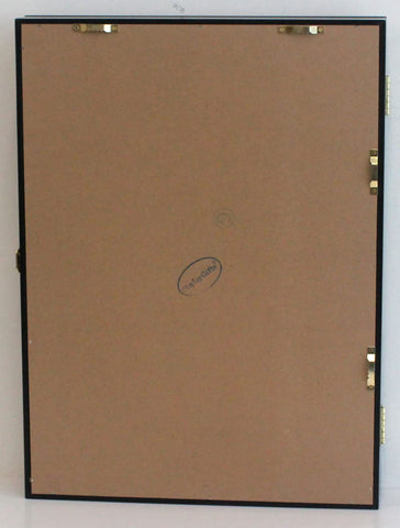 DisplayGifts large pin display case brass hardware provides sturdy, stylish mounting options.
