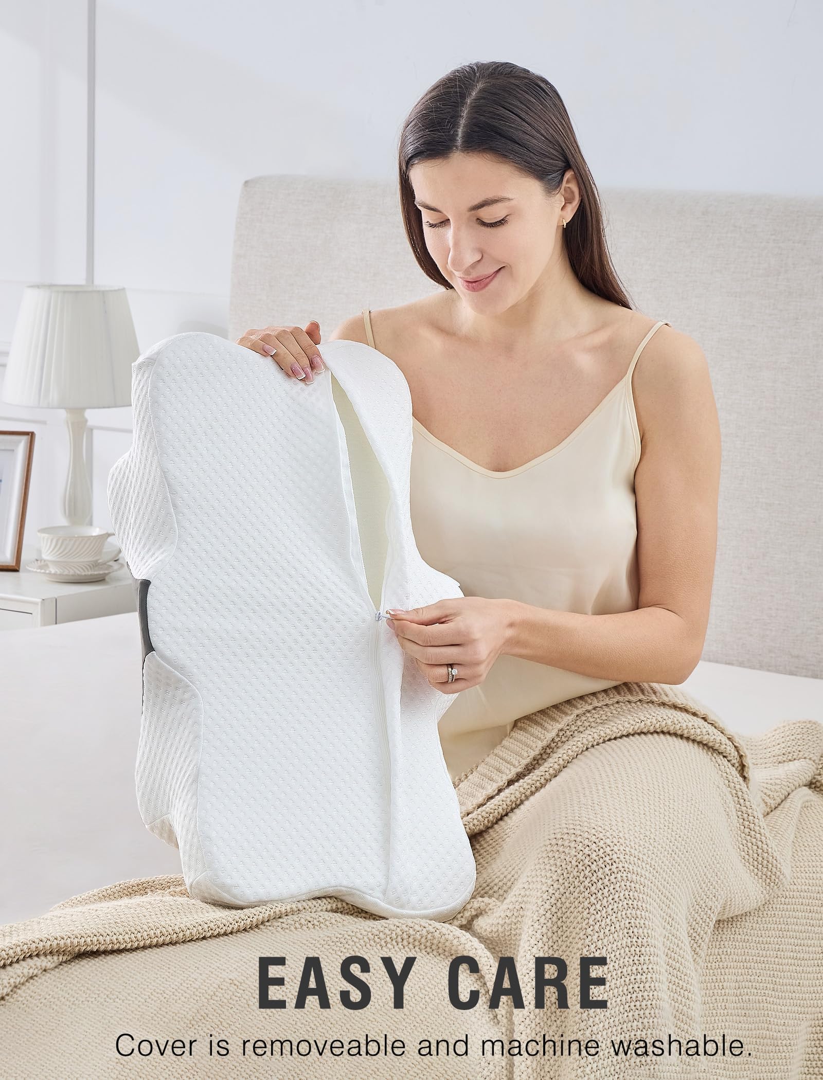 DISSA machine-washable outer cover for easy care and quick refresh