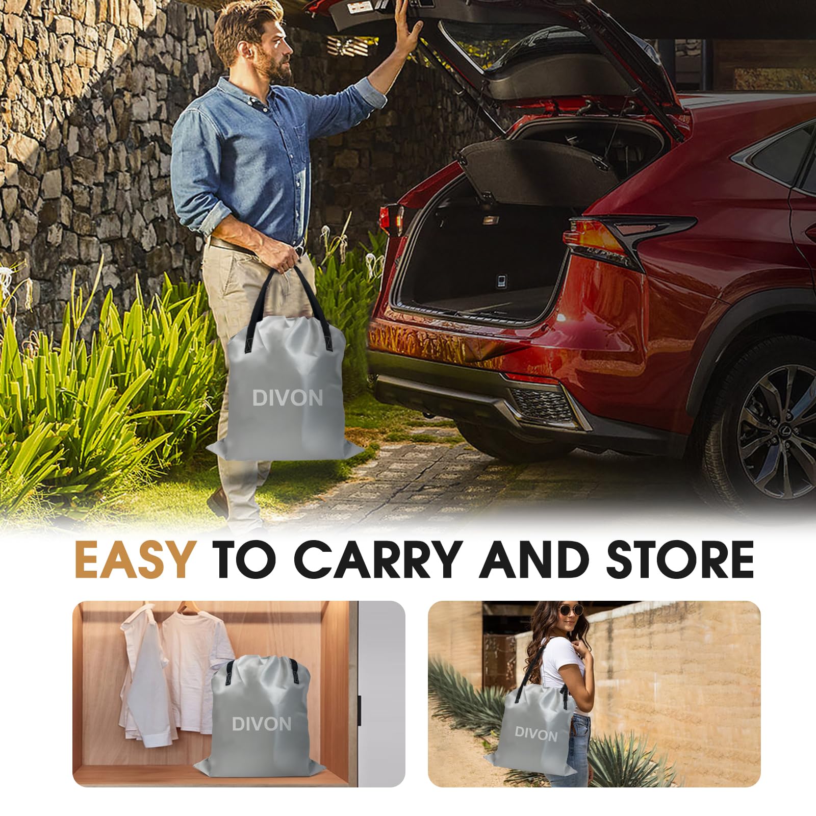 DIVON air mattress carry bag for easy storage and transport
