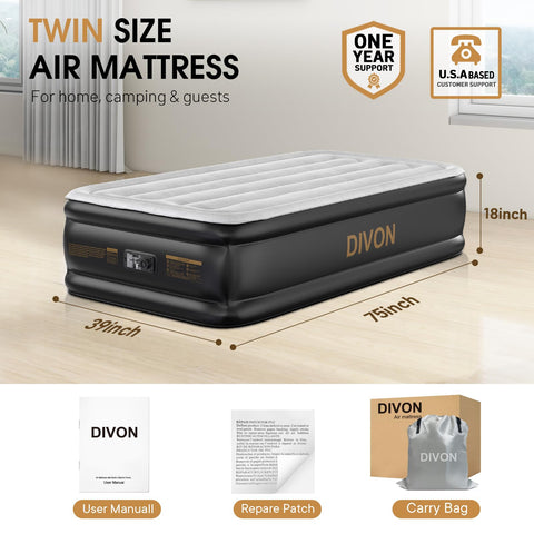DIVON built-in pump inflates in about three minutes for fast setup
