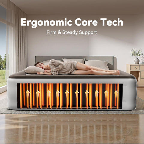 DIVON air mattress with elevated design for comfortable sleep height.