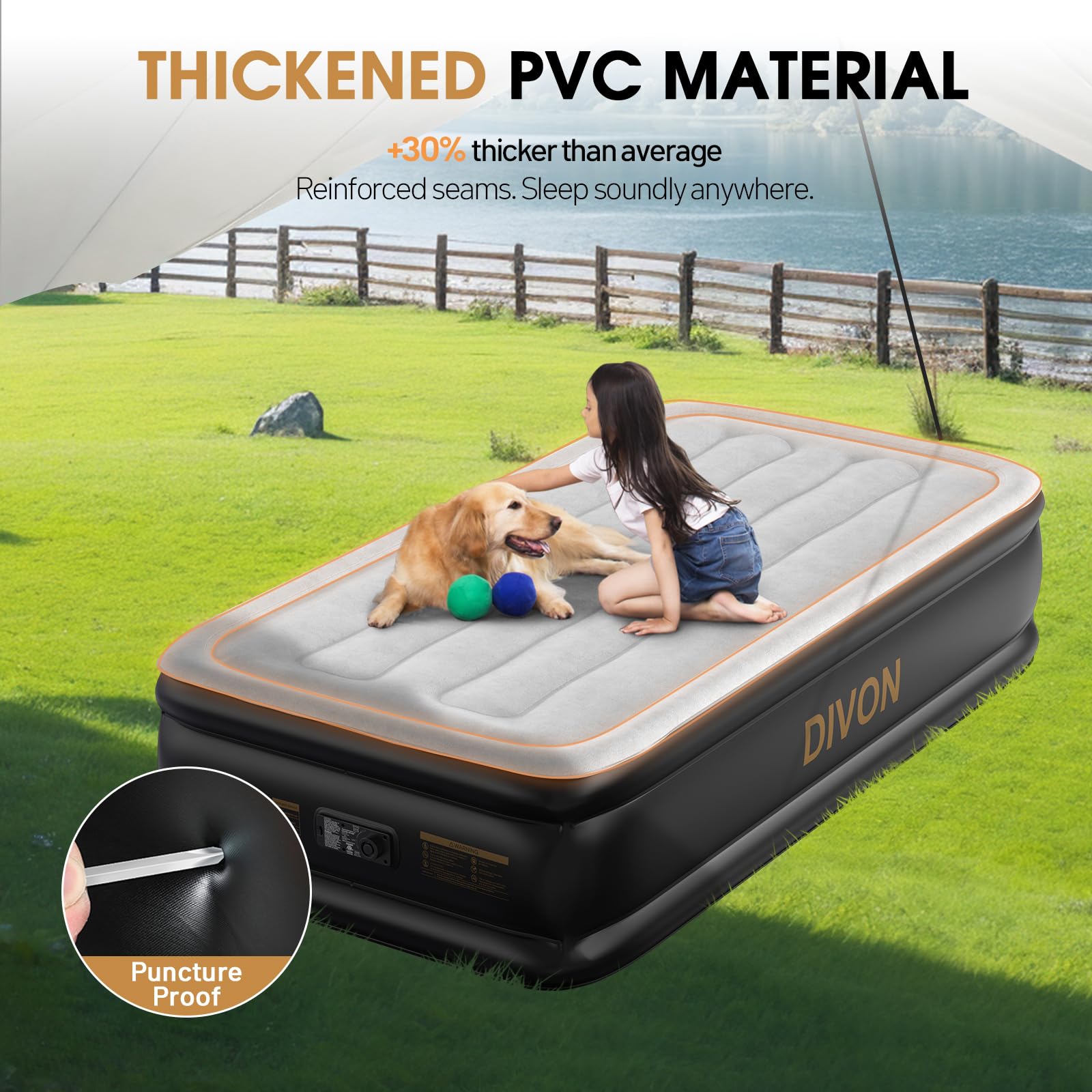 DIVON slip-resistant surface helps keep guests secure during the night
