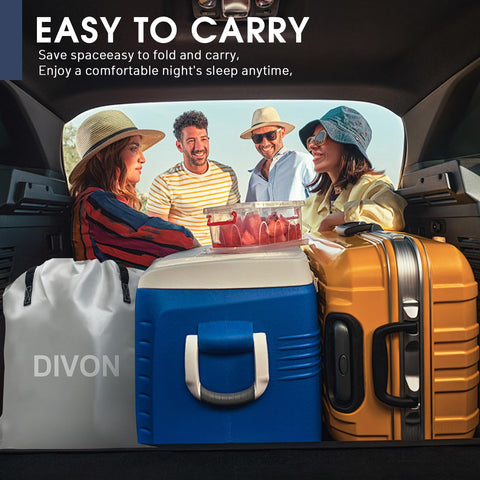DIVON mattress weighs 14 pounds for simple handling indoors or outdoors