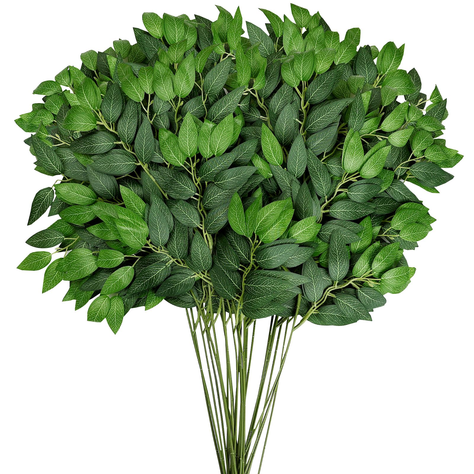 DIYDOFUN Italian ruscus greenery pack 48 stems for bulk wedding decor