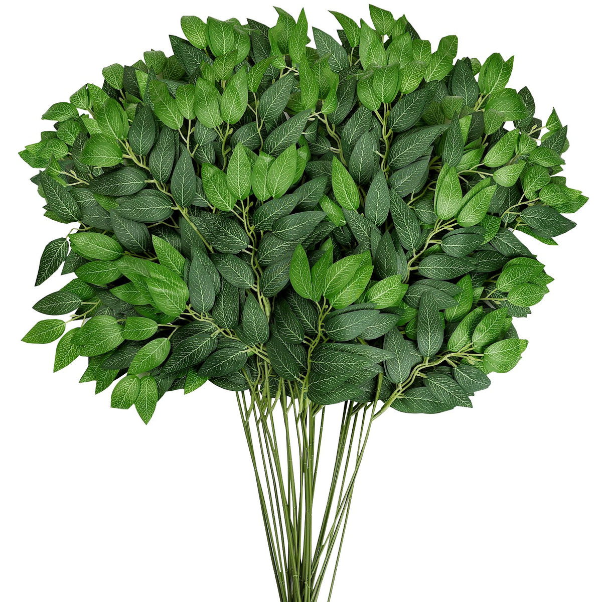 DIYDOFUN Italian ruscus greenery pack 48 stems for bulk wedding decor