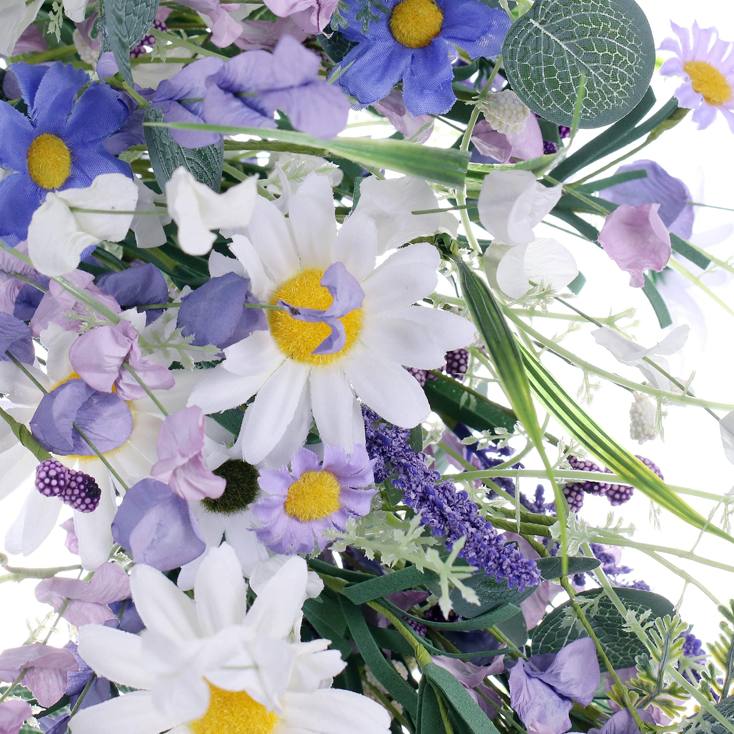 DIYFLORU adjustable-branch wreath offers flexible arrangement options.