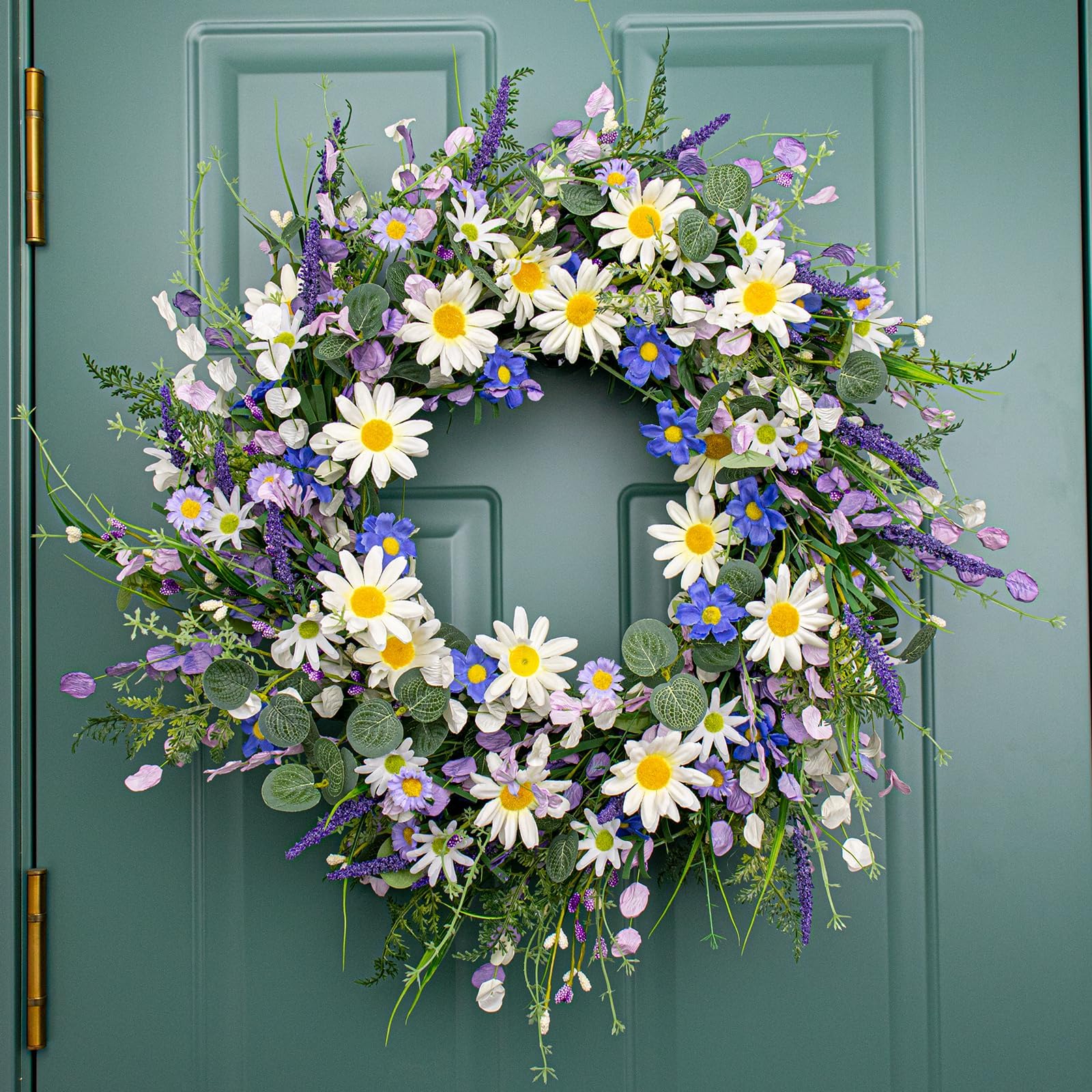 DIYFLORU front-door-wall-window-wreath suits multiple display areas.
