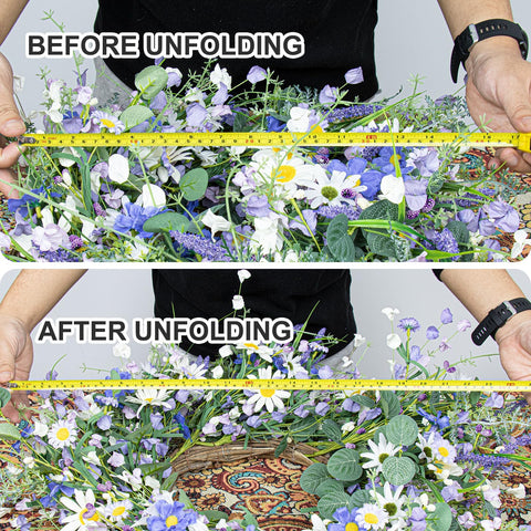DIYFLORU stable, hand-fixed floral wreath designed for long-lasting display