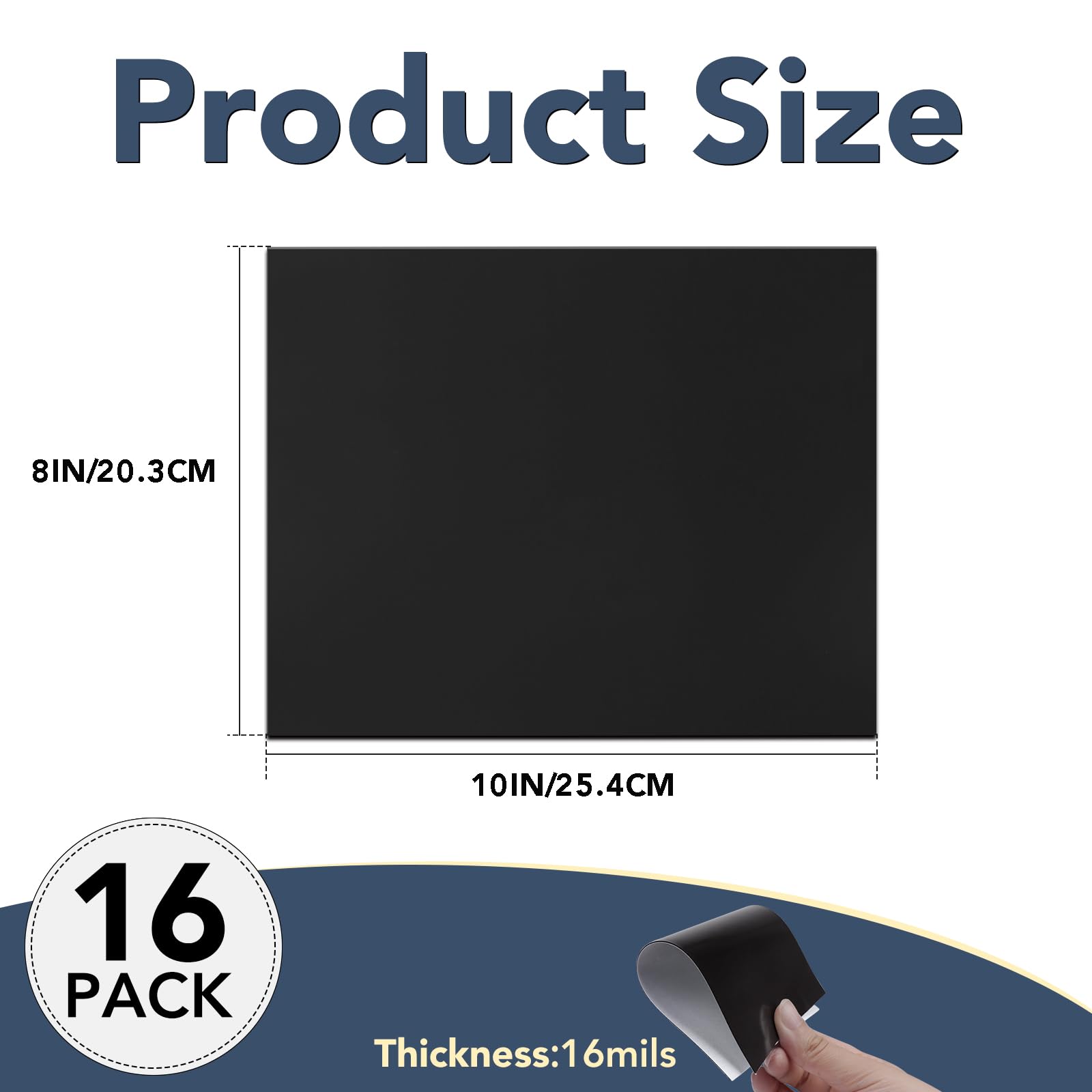 Diymag adhesive-backed magnetic sheets with protective film for easy sizing.