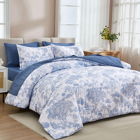 DJY botanical pattern comforter king highlights elegant plant motifs for timeless decor.