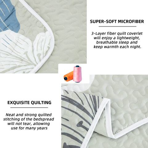 DJY gray-blue quilt stitching detail for a modern finish