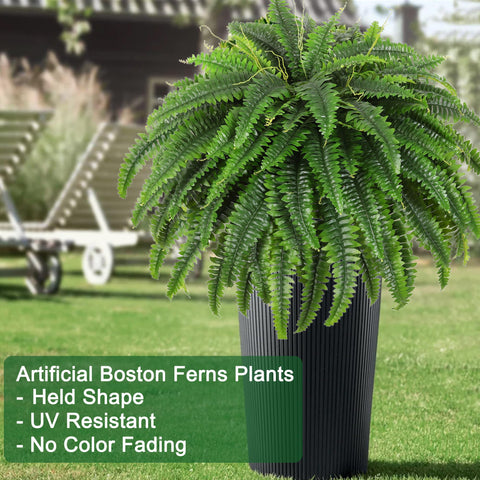 Dkaltm living room fern decor evokes a natural vibe without wilting.
