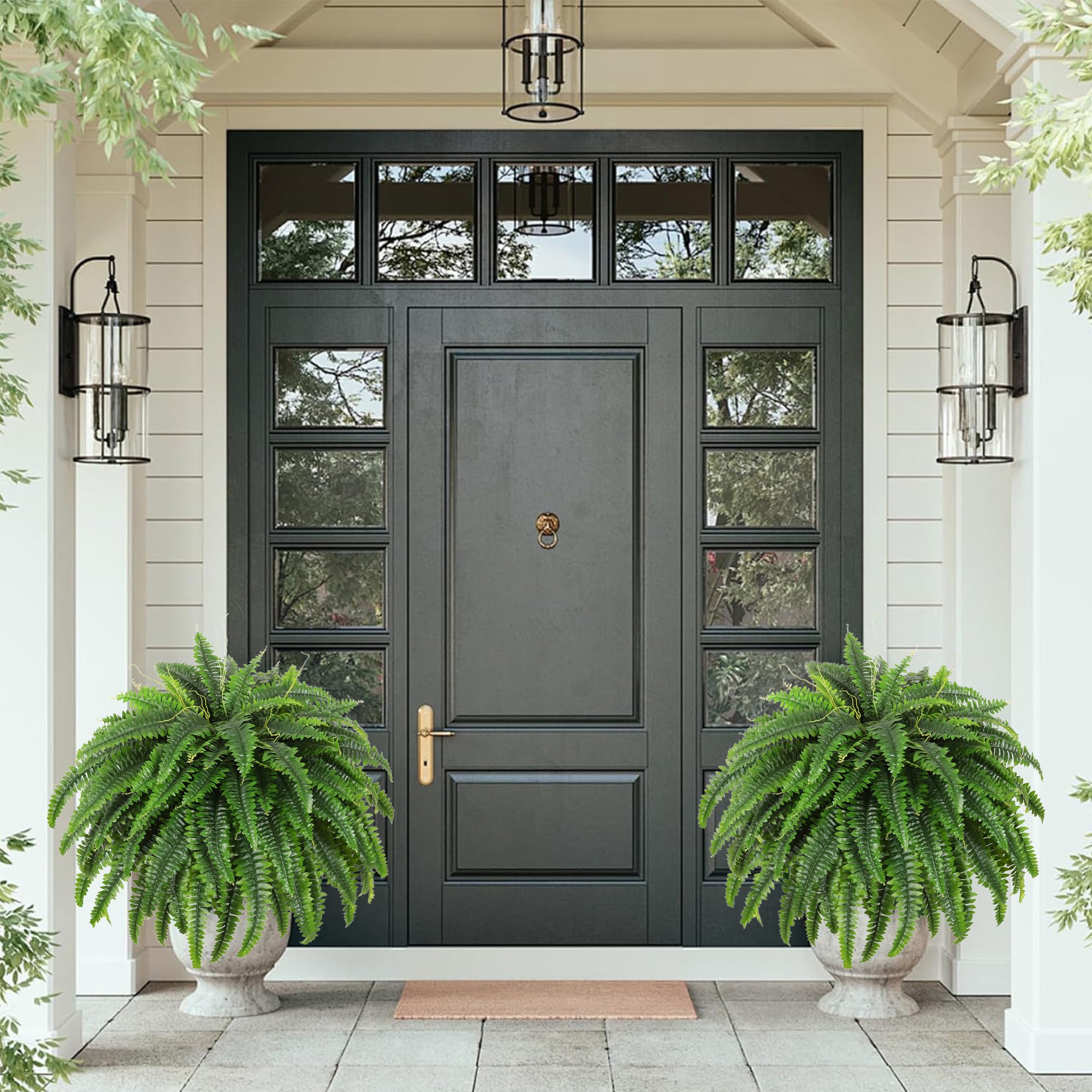 Dkaltm outdoor-friendly fern in a bush form preserves color without watering.