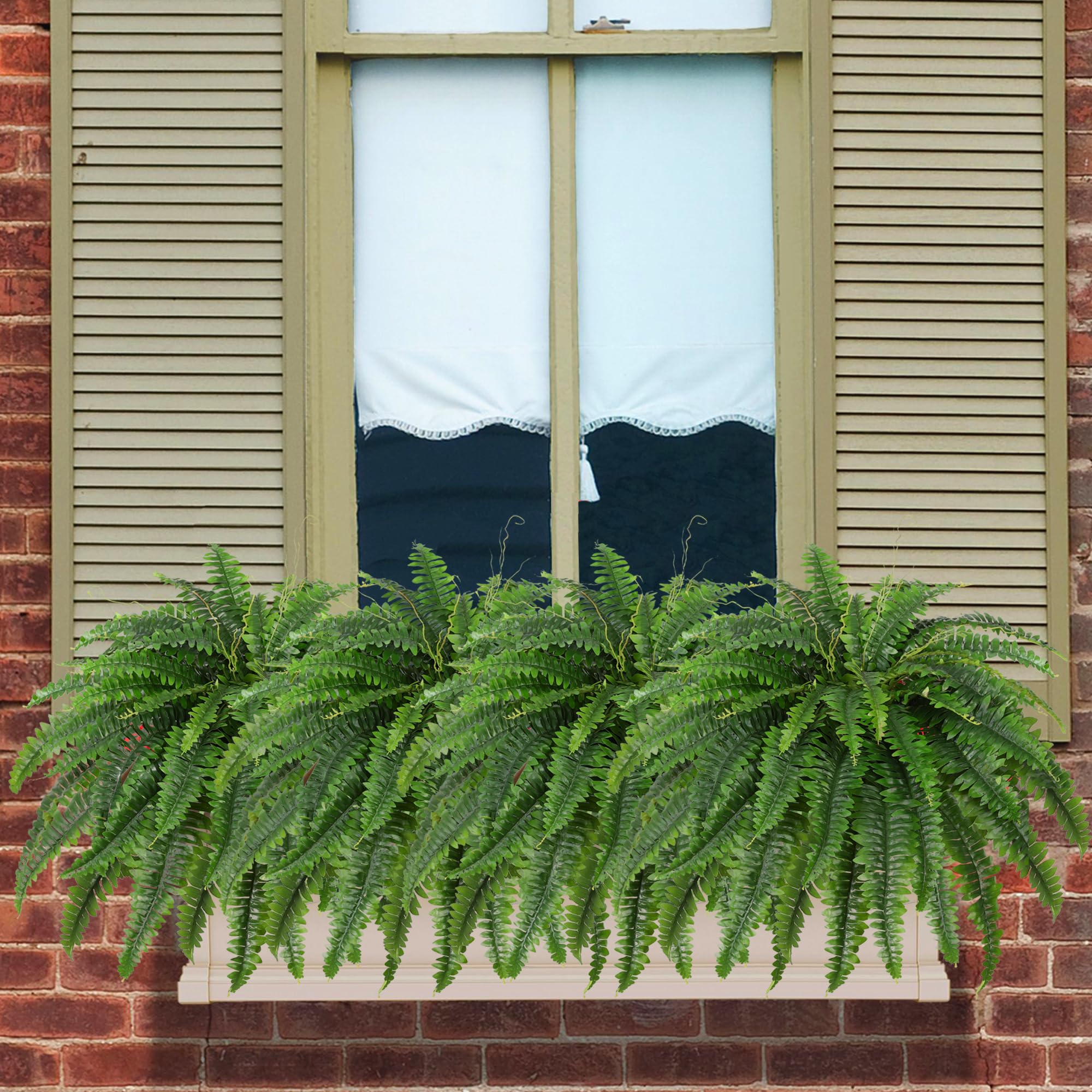 Dkaltm set of 2 ferns, ready to decorate multiple spaces.