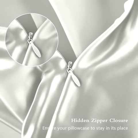DKBslik hidden-zip-closure close-up showing secure pillow fit