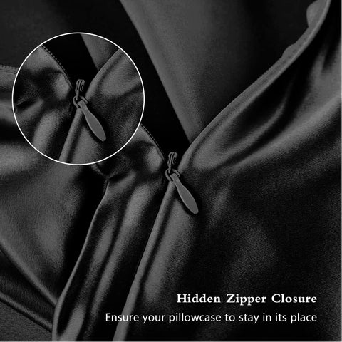 DKBslik hidden zipper closure keeps pillow secure.