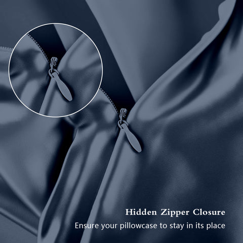 DKBslik mood-indigo pillowcase color on a bed setup.