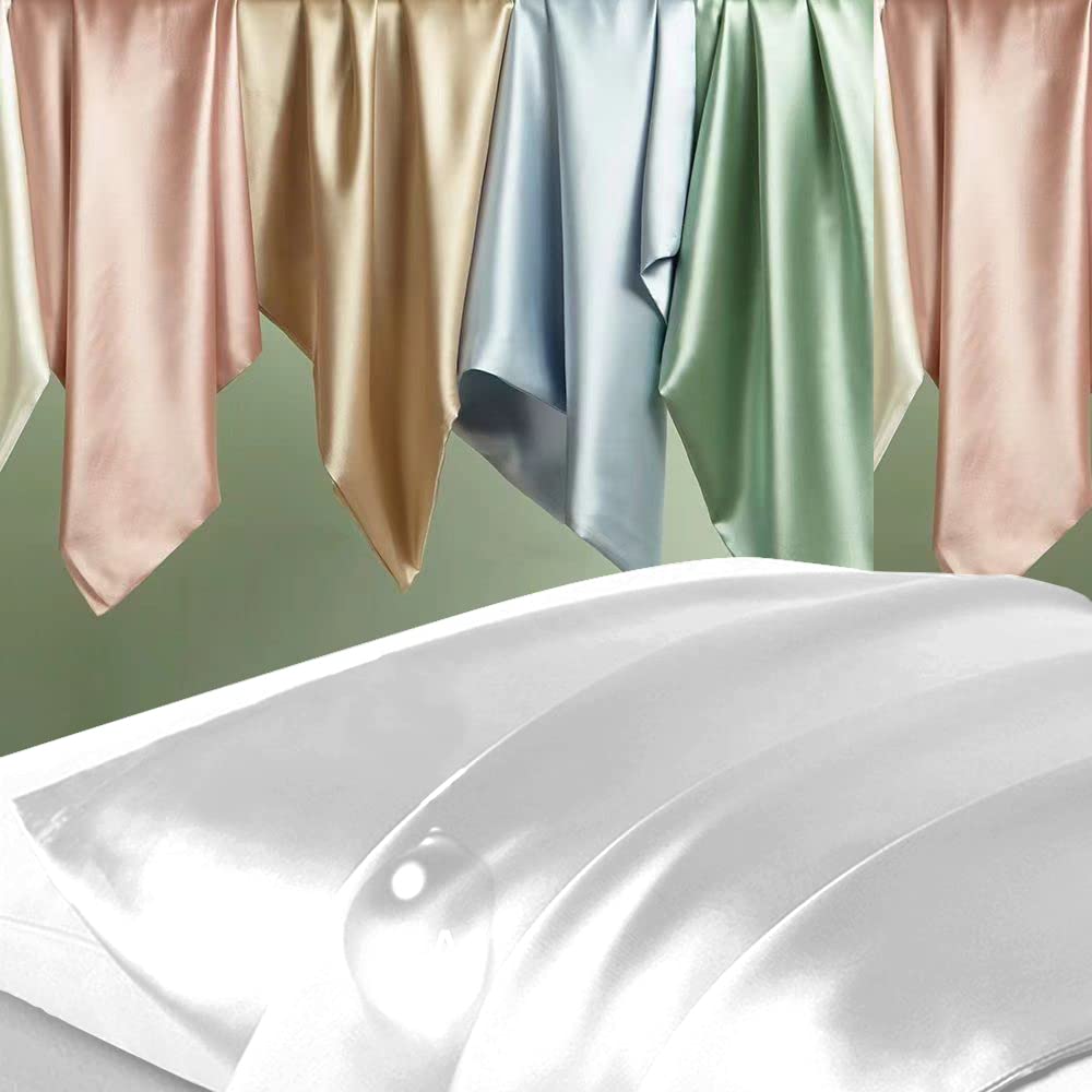 DKBslik Silk Body Pillowcase close-up shows smooth fabric and lustrous sheen