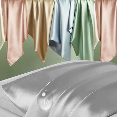DKBslik silk pillowcase side view showing king size fit for spacious sleep.