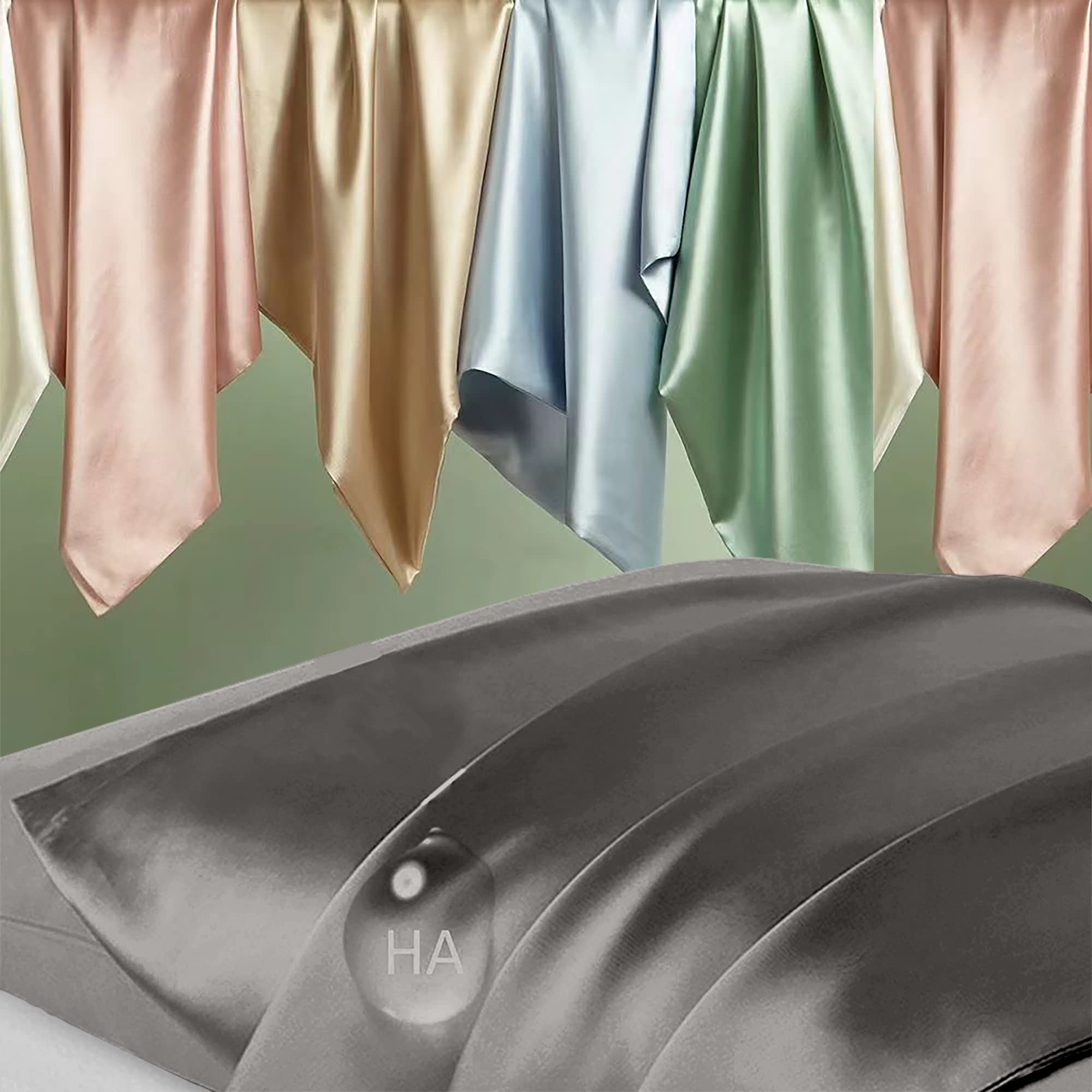 DKBslik king-size silk pillowcase with hidden zipper for secure nightly use.