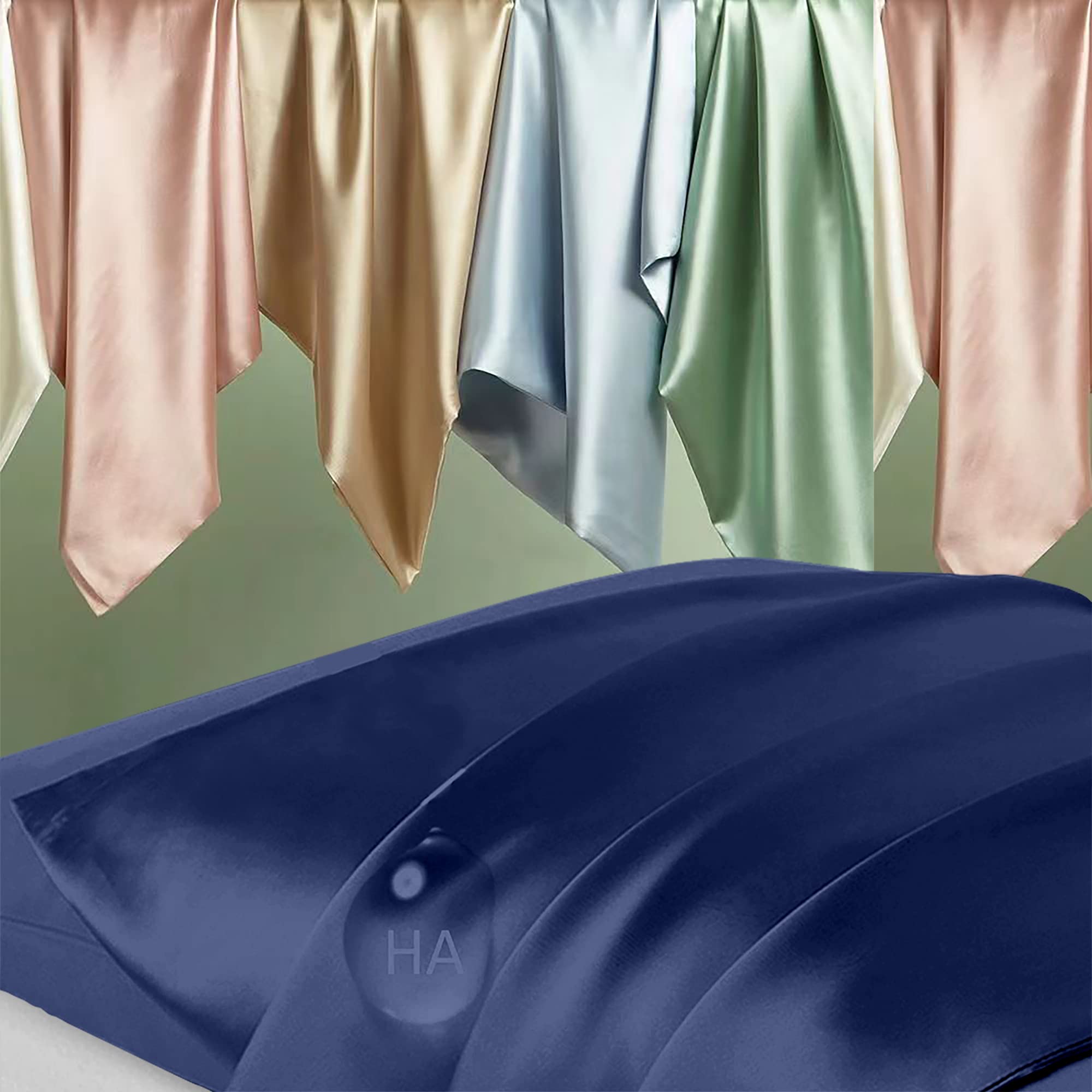 DKBslik silk pillowcase with zipper closure keeps pillow secure during sleep