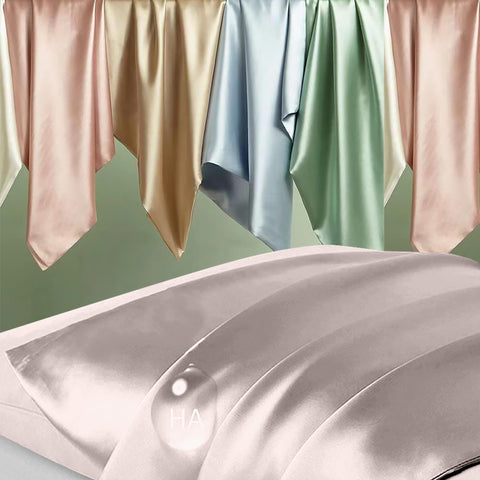 DKBslik silk pillowcase soft-touch surface reduces friction and tangles