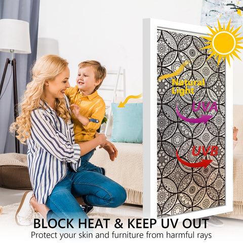 DKTIE decorative frosted glass film softens daylight and adds seclusion