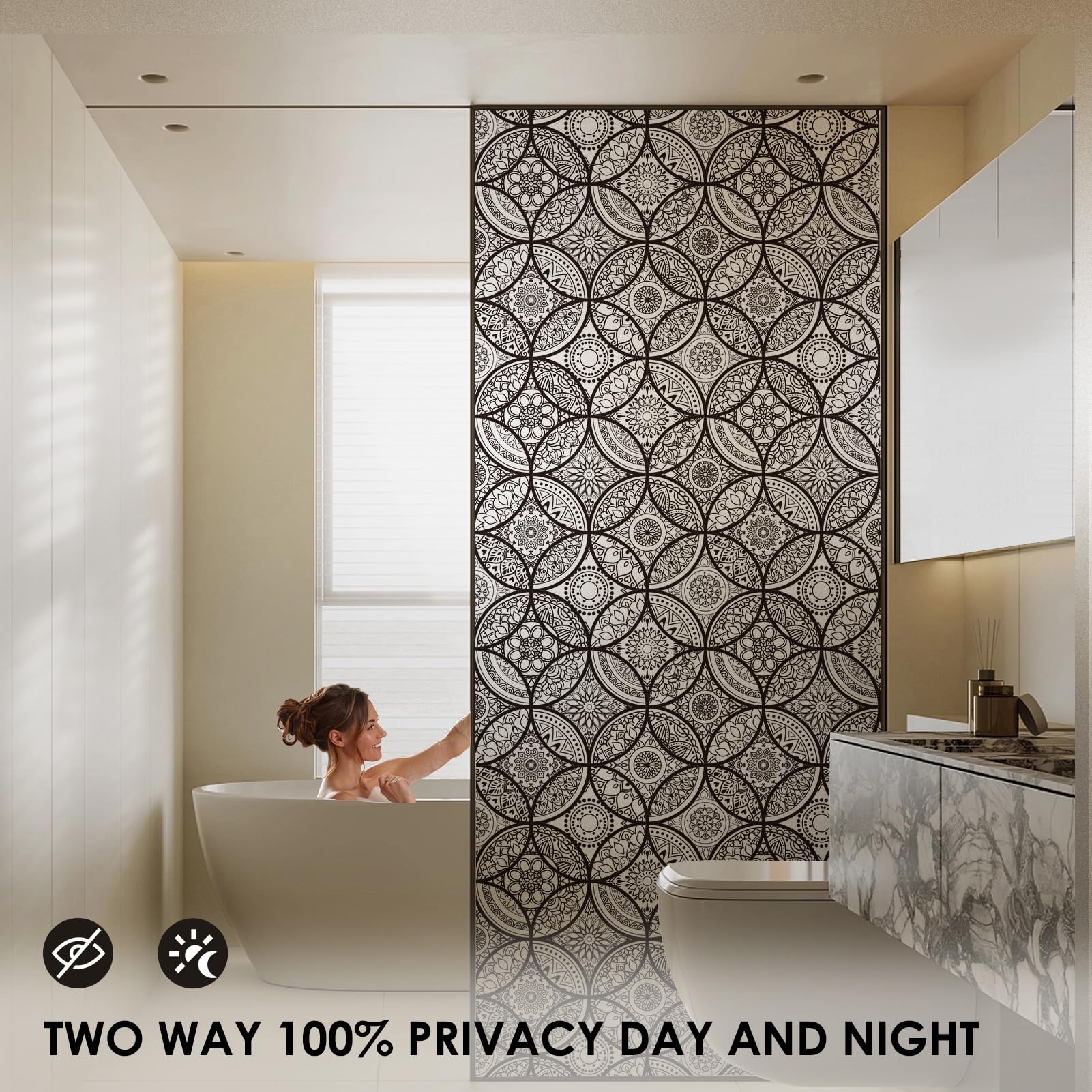 DKTIE privacy film with no glue enables easy residue-free installation