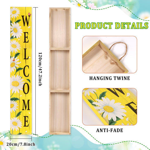 Dlerom rustic farmhouse sign designed for outdoor porch display