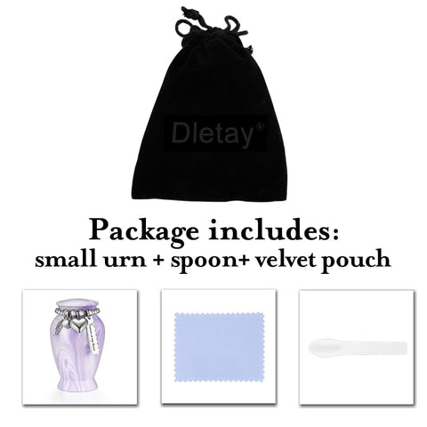 Dletay care-maintenance mini urn, designed for easy upkeep.