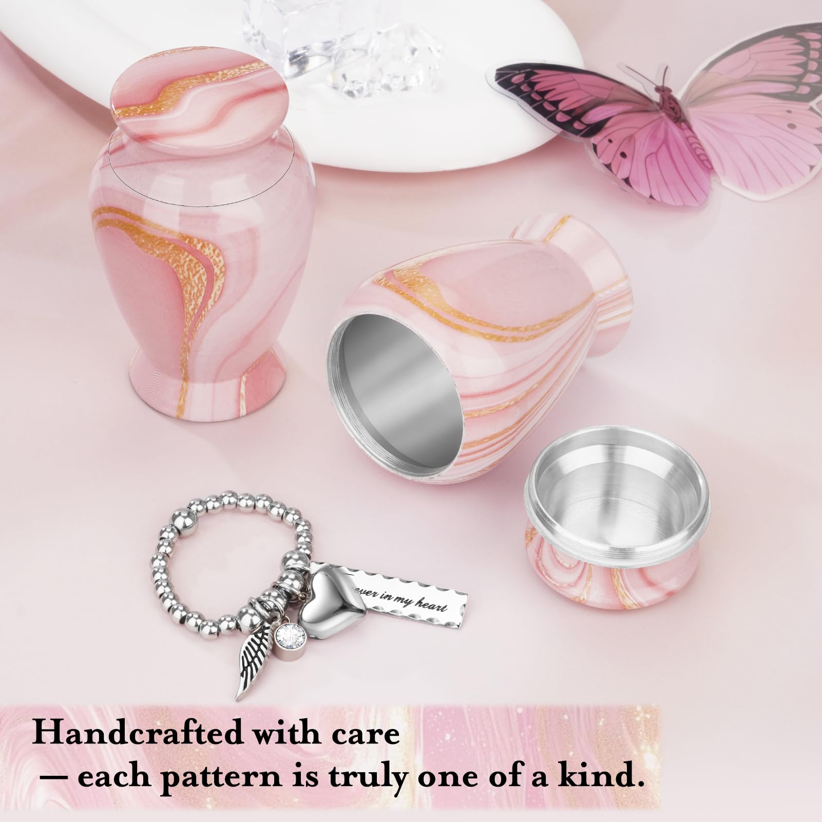 Dletay handheld-size urn shown for personal keepsakes and travel