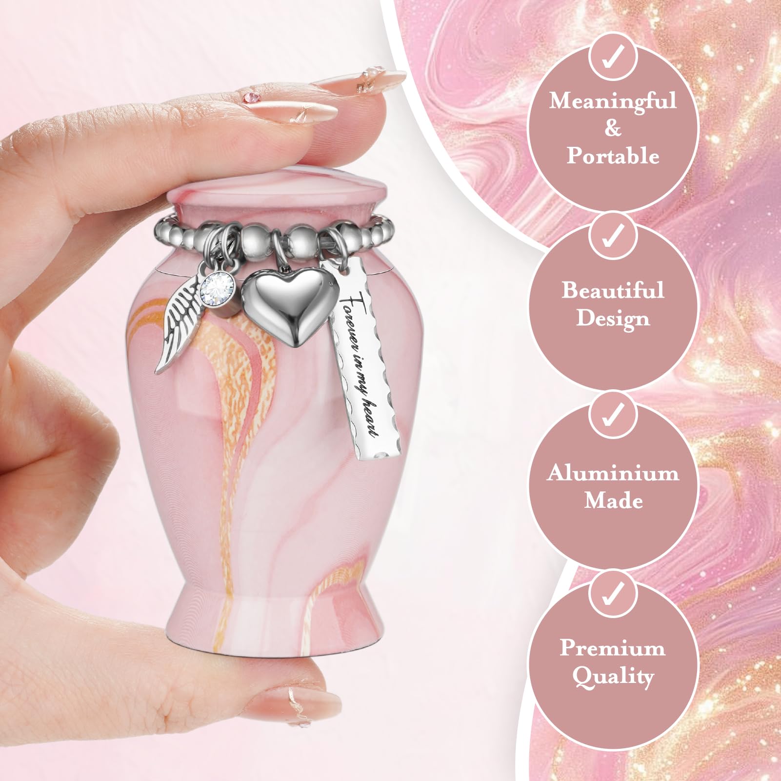 Dletay keepsake urn signifies memory in a compact form