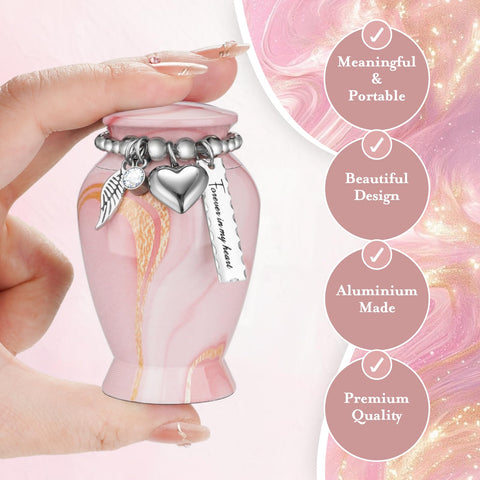 Dletay keepsake urn signifies memory in a compact form