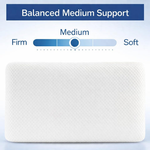 Dual-side cooling cover on DLIGHT BD Slim Pillow with cool-touch and soft rayon