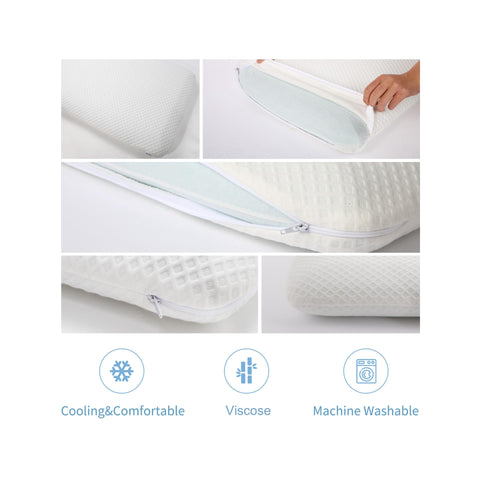 DLIGHT BD Ultra Slim 2.7-inch pillow packaging shows compact, ship-friendly design.