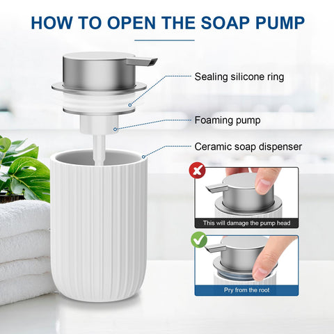 Dlirho two-pack white dispensers displayed for coordinated bathroom and kitchen setup.