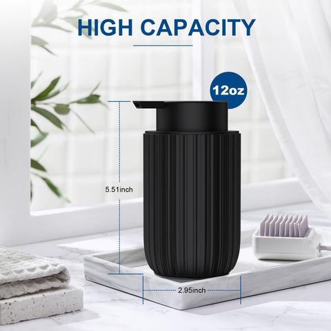 Dlirho ceramic foaming soap dispenser in bathroom decor with modern styling