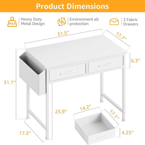 DLisiting desk shown during easy 20–30 minute assembly for quick setup.