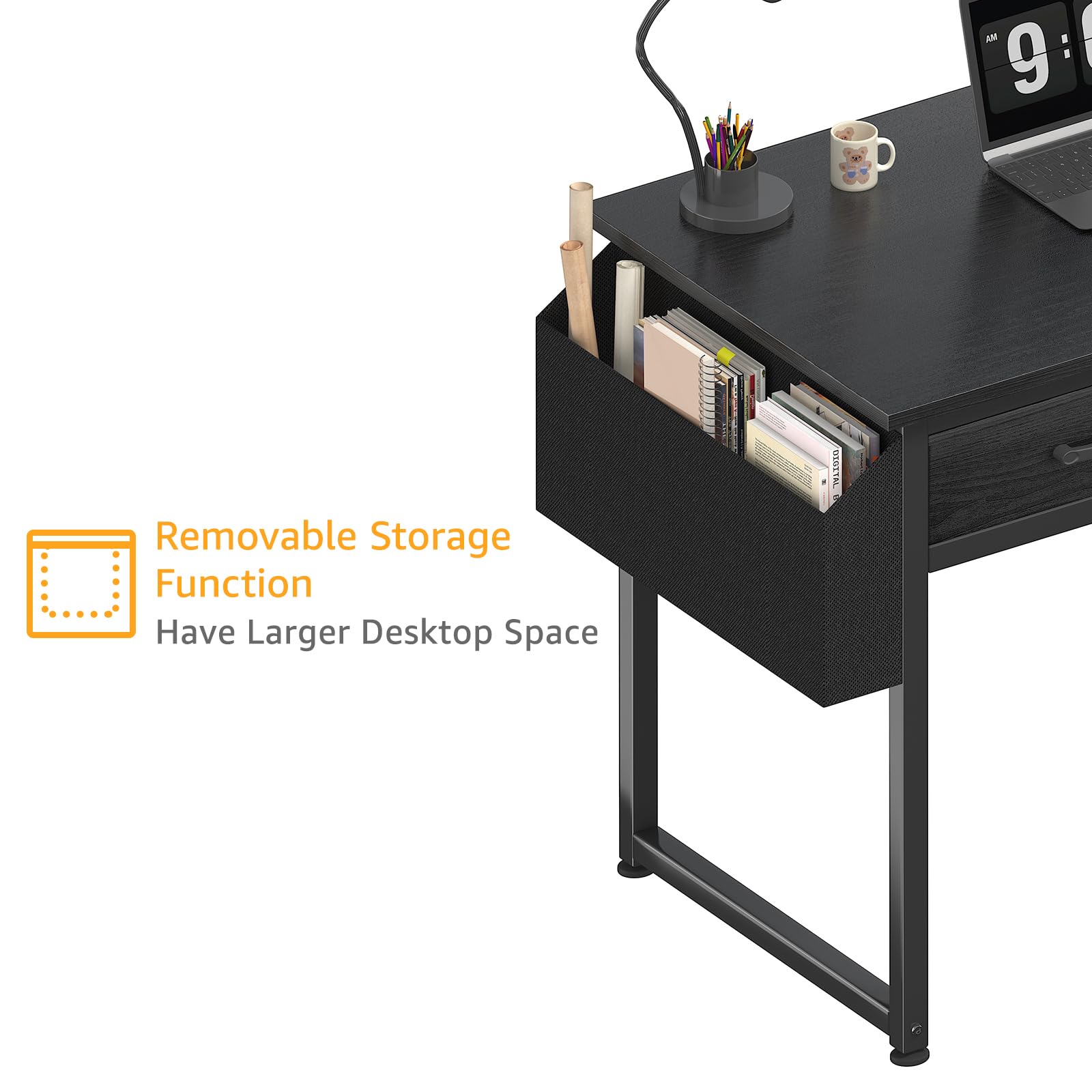 DLisiting scratch-resistant tabletop keeps daily wear away.
