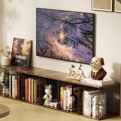 Dmevkic 3 Cube used as living room TV stand for magazines and remotes.