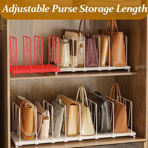 Dmevkic durable metal build provides sturdy shelf support for heavy bags.