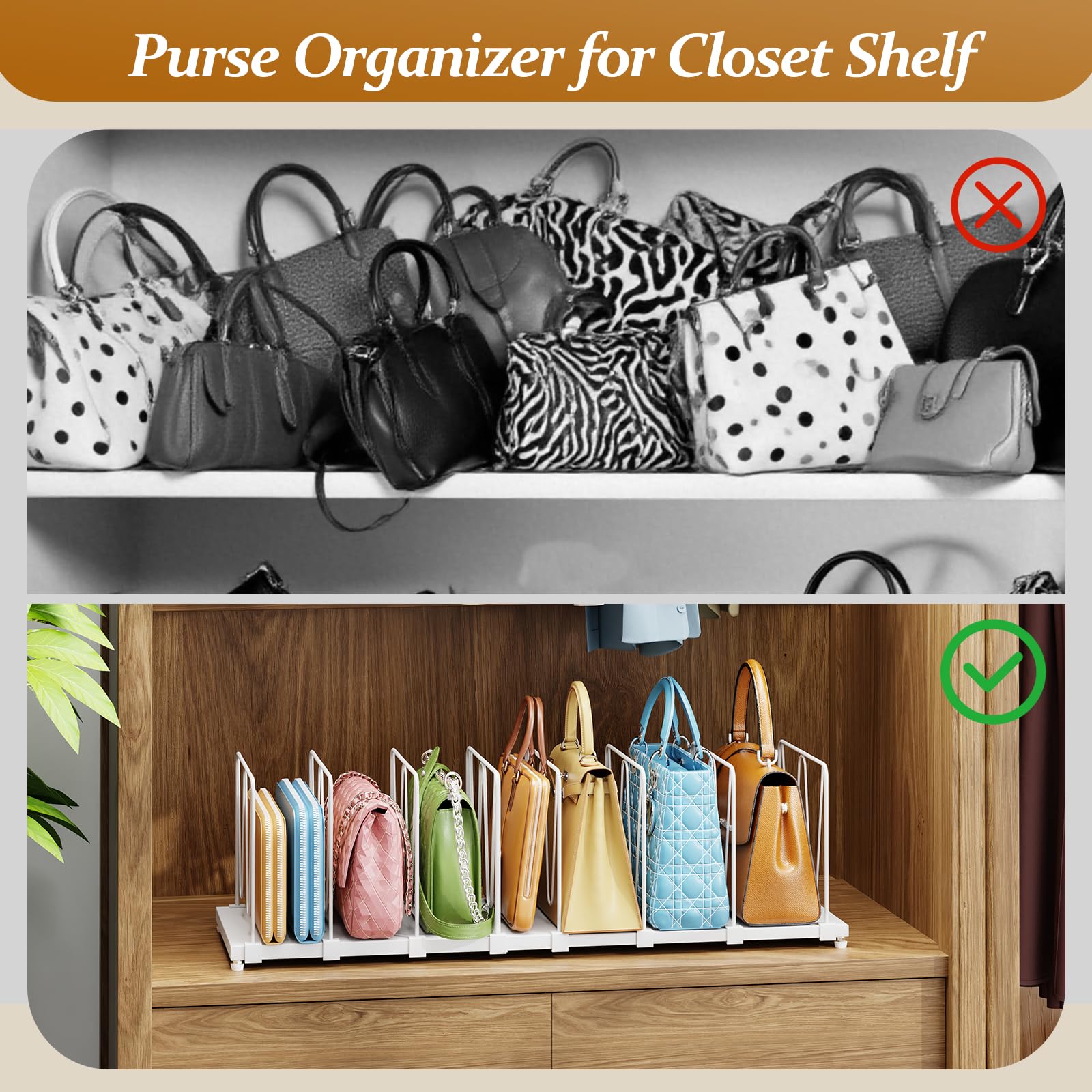 Dmevkic storage layout helps create tidy closet organization.
