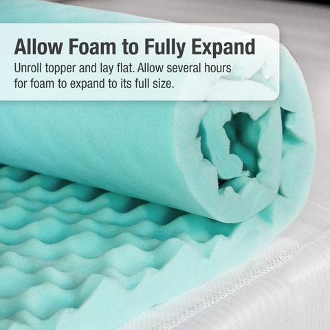 DMI unroll and expand after unpacking for full thickness.