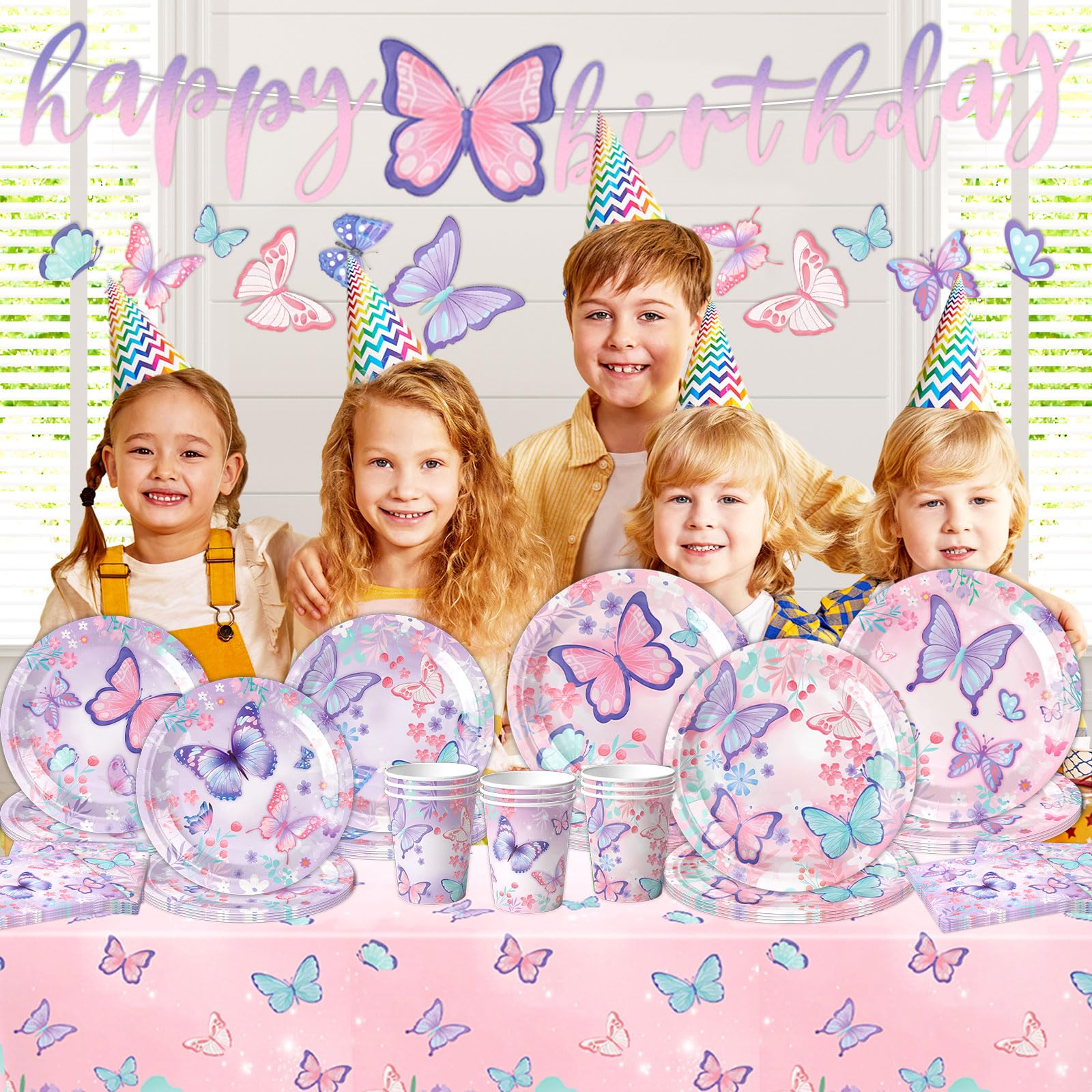 DMIGHT butterfly-banner colorful focal point to start the party.