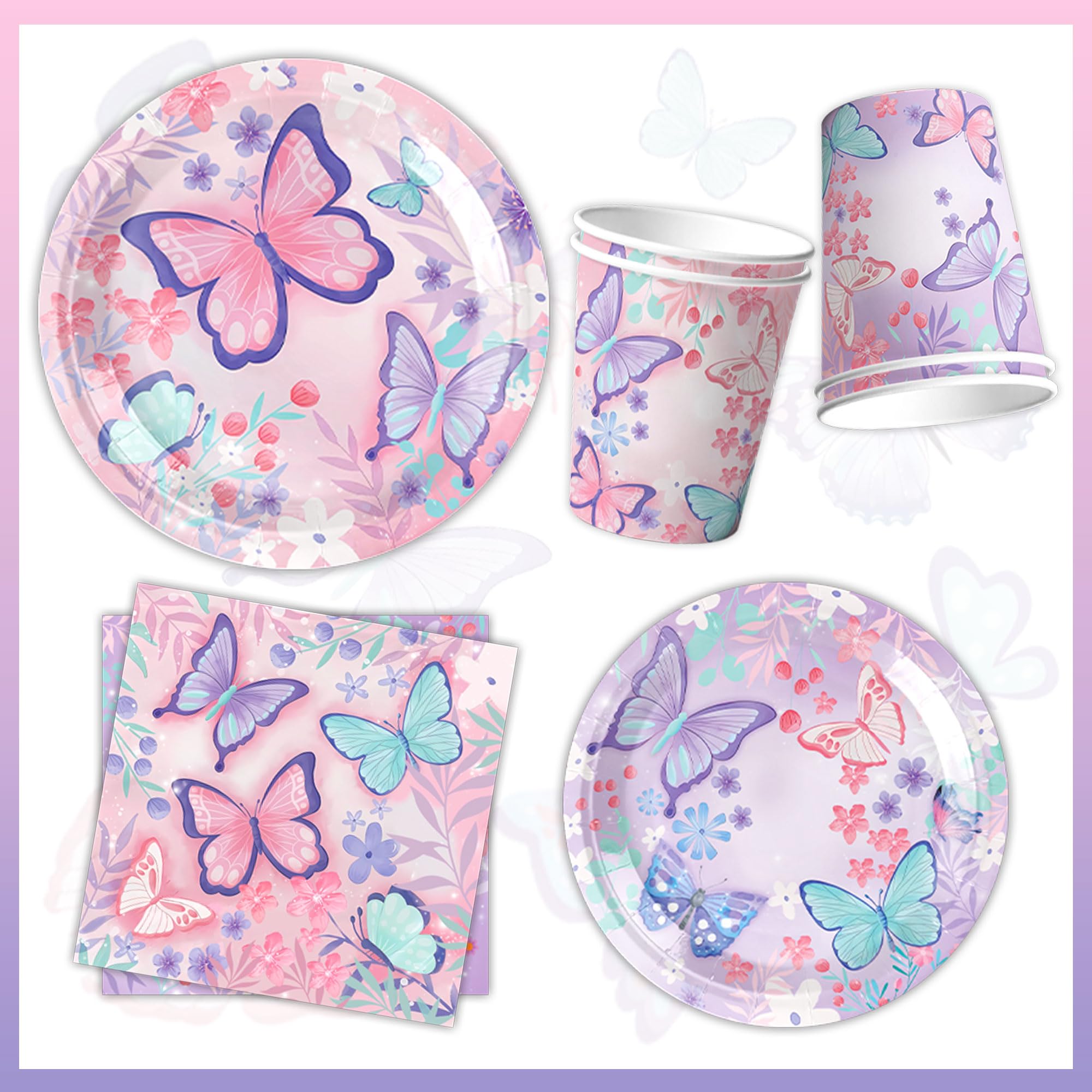 DMIGHT butterfly-cups sturdy, leak-resistant for spill-free sipping.