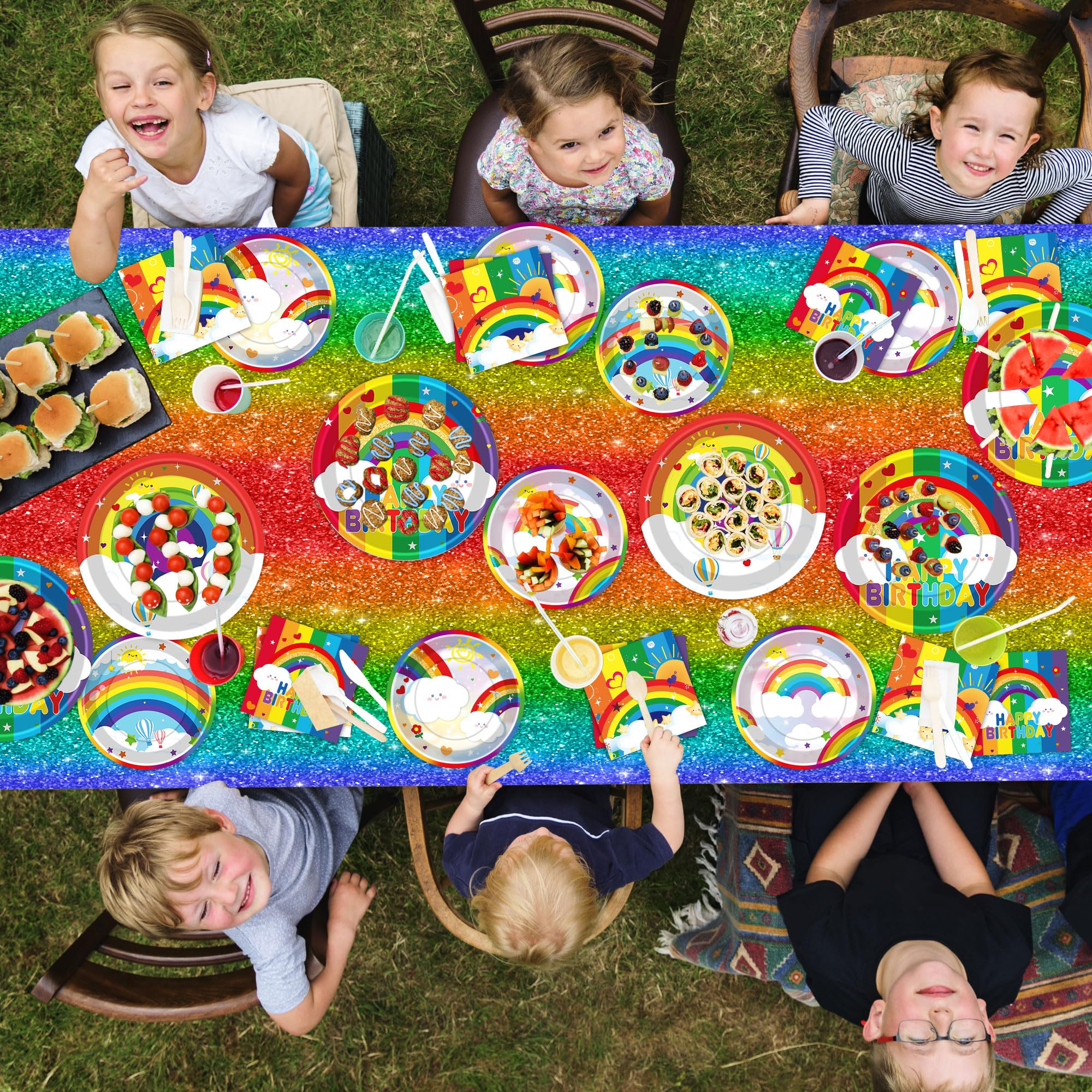 DMIGHT Rainbow banner creates a festive focal point for entrances
