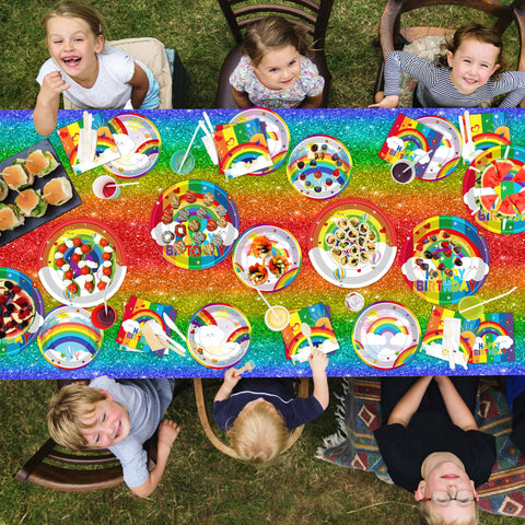 DMIGHT Rainbow banner creates a festive focal point for entrances